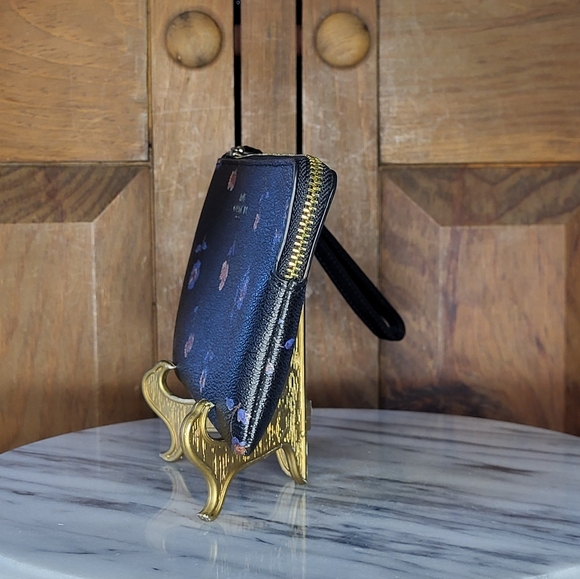 Coach Black Floral Wristlet - Picture 6 of 13